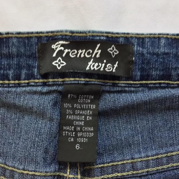 🔴𝗕𝗢𝗚𝗢🔴french twist size 6 womens jeans - Picture 3 of 13